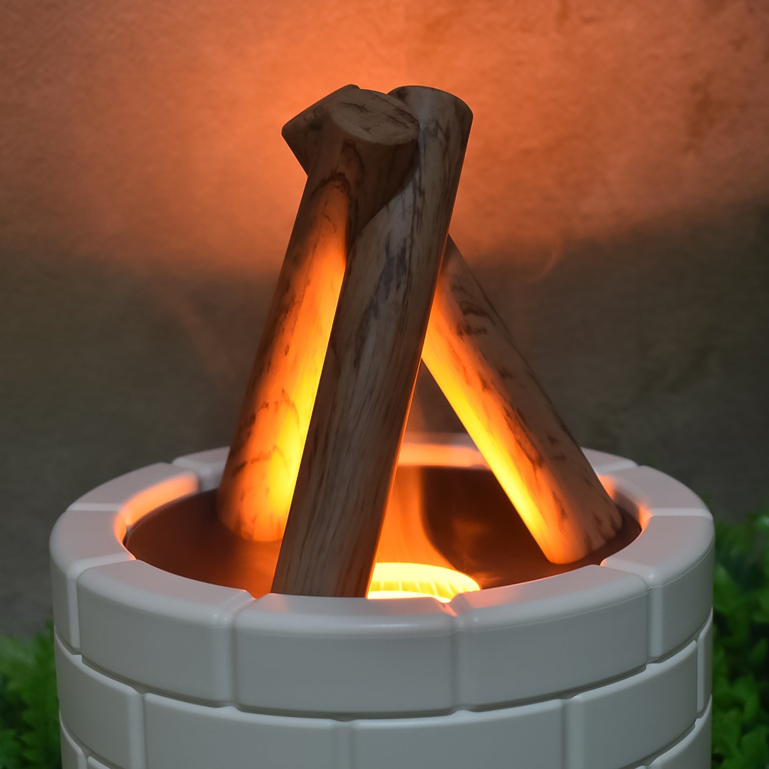 Bonfire Shaped Diffuser Essential Oil Diffuser Multi Function Flame Oil Diffuser (1 Pc) Bonfire Shaped Diffuser Essential Oil Diffuser Multi Function Flame Oil Diffuser (1 Pc)